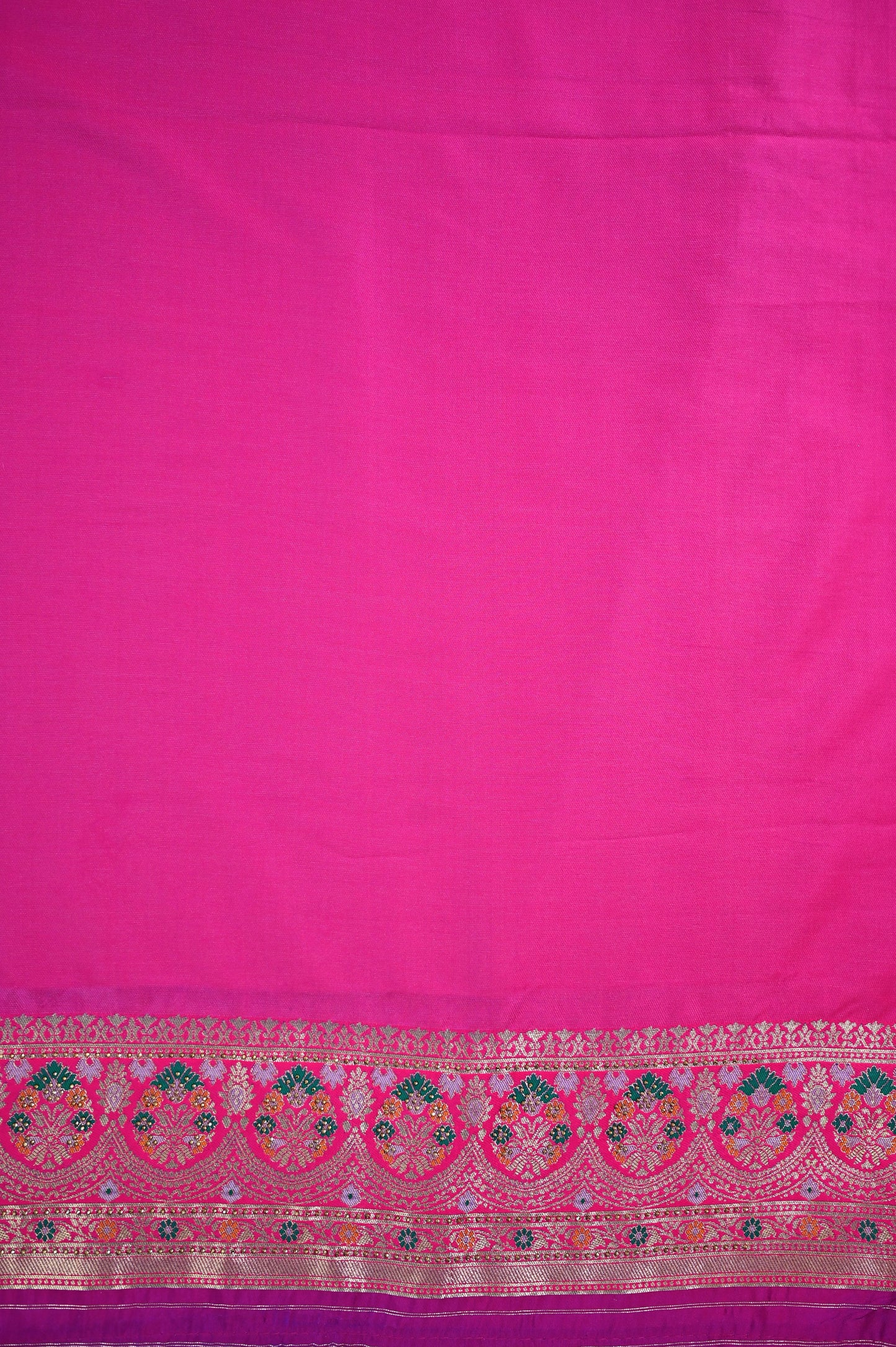 Lavender Banarasi Silk Saree