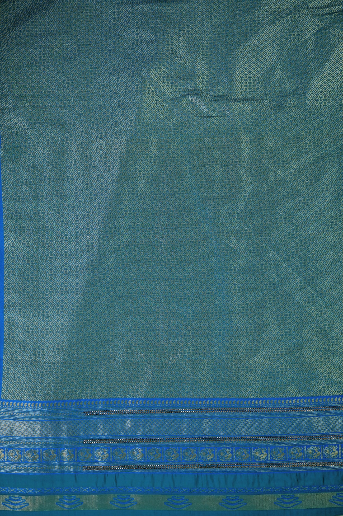 Green & Blue Silk Saree