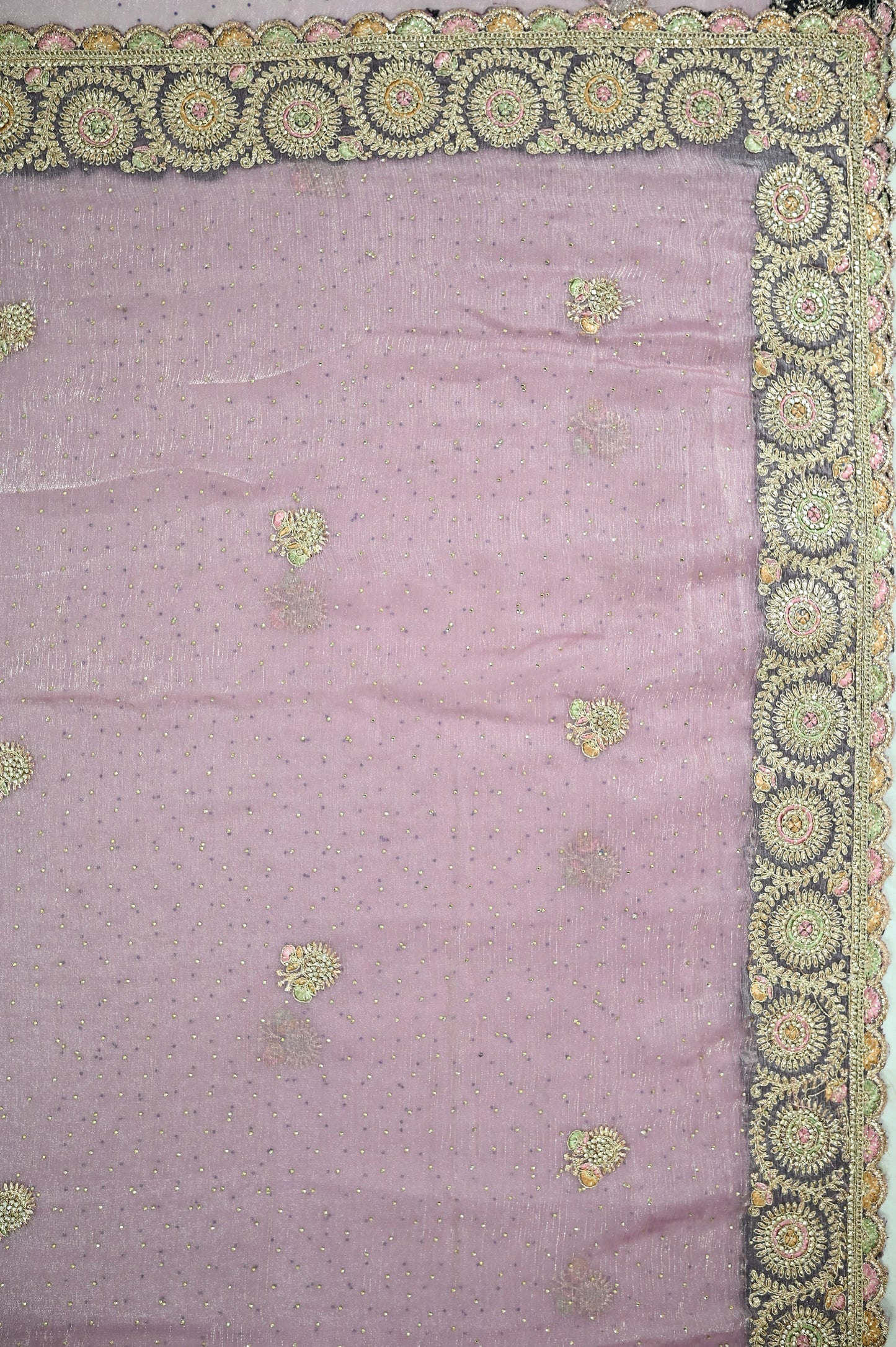 Light Pink Organza Saree